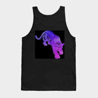 the tiger in the dark snow ecopop slow Tank Top